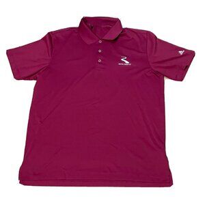 Adidas Pure Motion Rock Creek College polo shirt mens large burgundy red